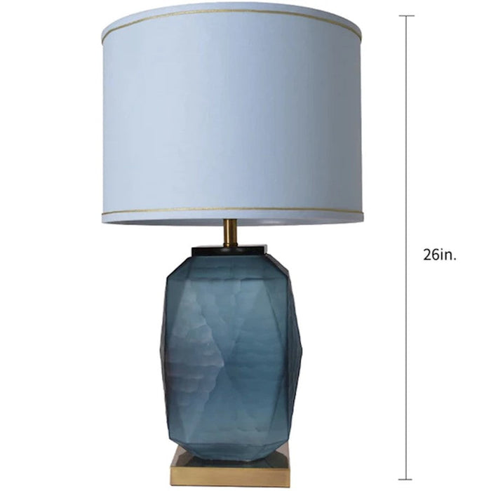 Carro Platycodon 1 Light 26" Table Lamp/Single, Blue/Blue