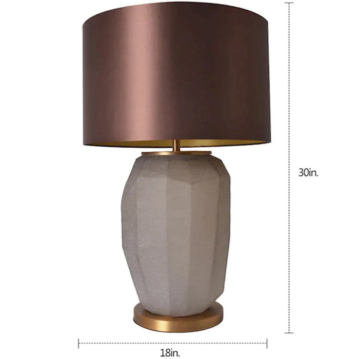 Carro Lola Big 1 Light 30" Table Lamp/Single, Apricot/Brown