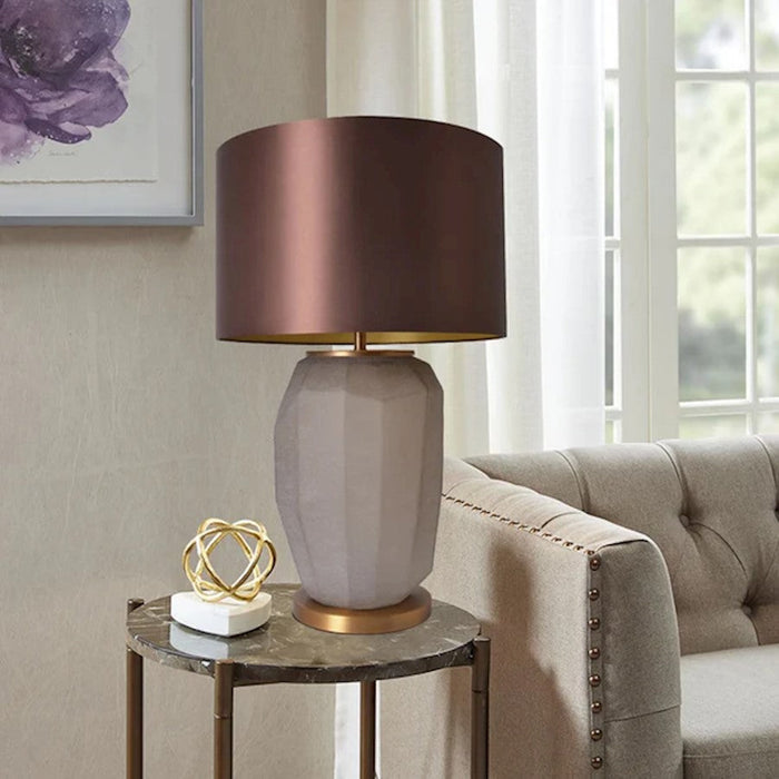 Carro Lola Big 1 Light 30" Table Lamp/Single, Apricot/Brown