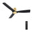 Carro Skara 52" Ceiling Fan/Remote, Gold/Black - VC523P-N10-G2-1-FM