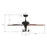 Carro Huntley 52" Ceiling Fan/Remote/Light Kit, Black