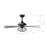 Carro Karson Ceiling Fan/Remote, Black