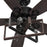 Carro Karson 52" 75W Ceiling Fan/Remote/Light Kit, Bk/Walnut