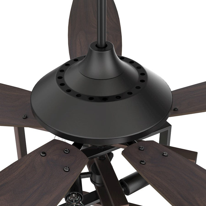 Carro Karson 52" 75W Ceiling Fan/Remote/Light Kit, Bk/Walnut