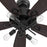 Carro Karson 52" 100W Ceiling Fan/Remote/Light Kit, Bk/Walnut