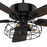 Carro Maverick 52" Ceiling Fan, Black/Walnut