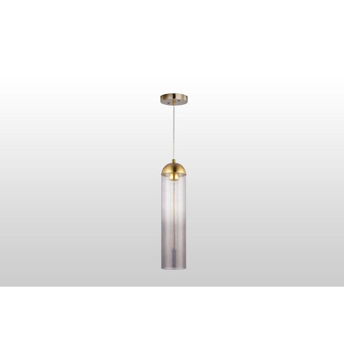 Carro Gidra Cylinder Glass Pendant, Gray Ombre - VP-G0416011A3