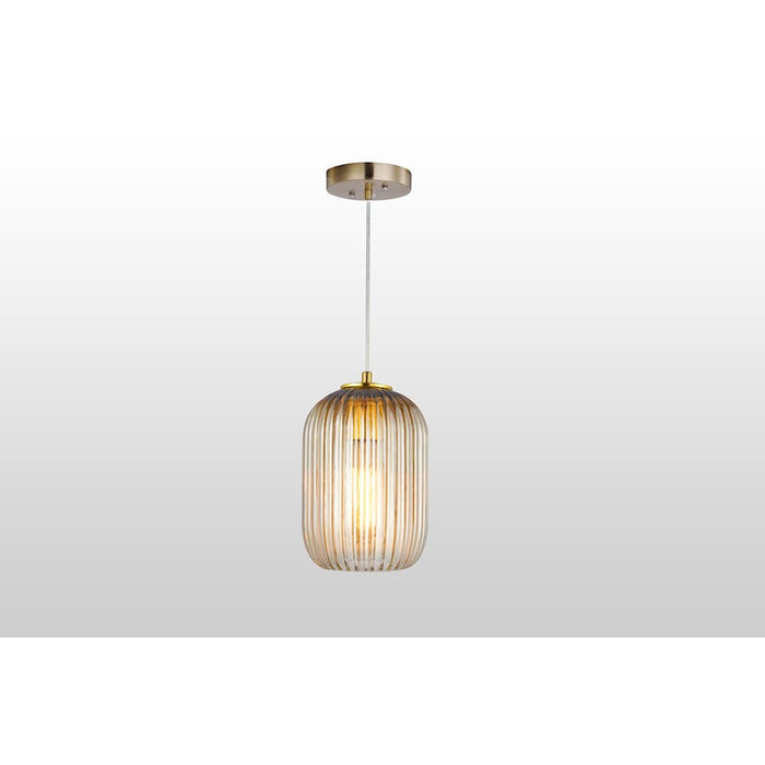 Carro Circulus Little Ribbed Glass Mini Pendant