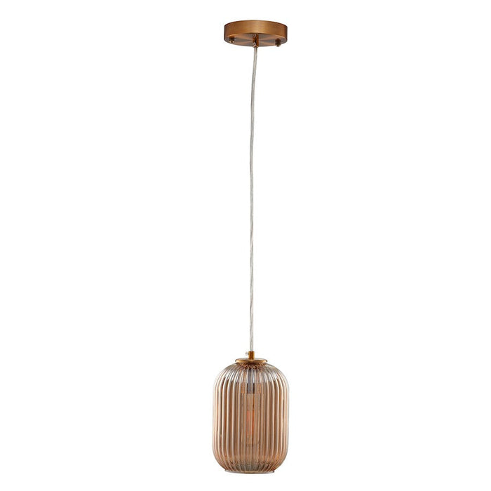 Carro Circulus Little Ribbed Glass Mini Pendant