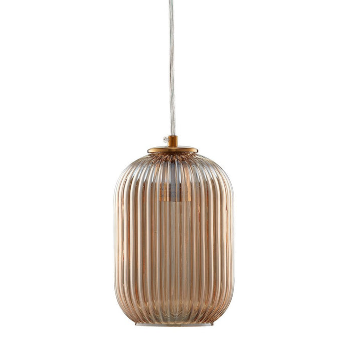 Carro Circulus Little Ribbed Glass Mini Pendant