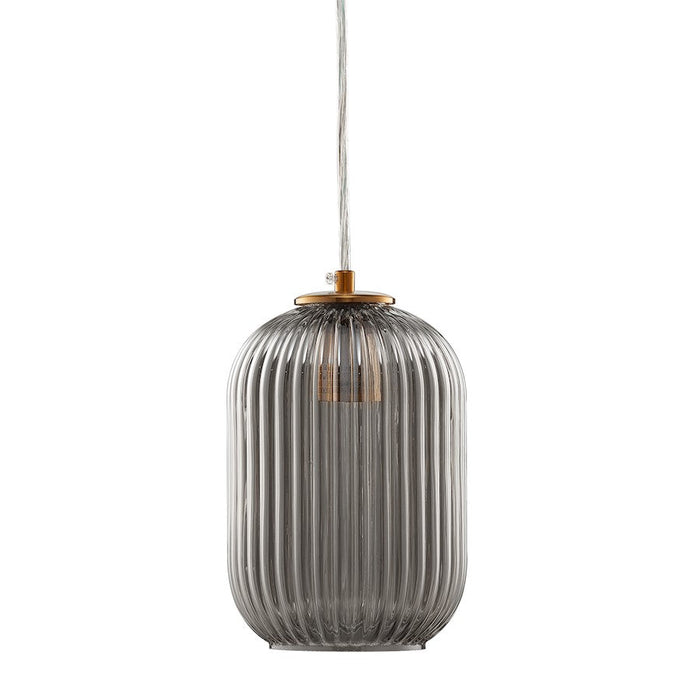 Carro Circulus Little Ribbed Glass Mini Pendant