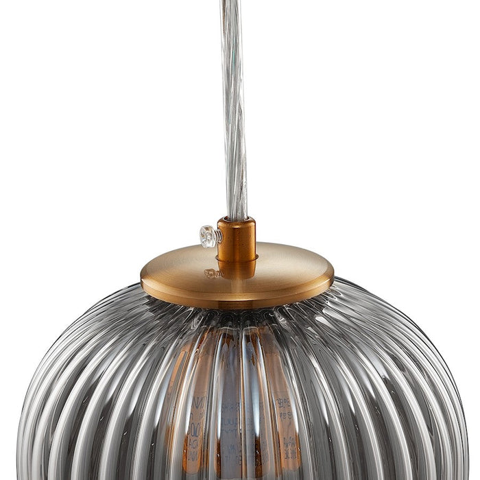 Carro Circulus Little Ribbed Glass Mini Pendant