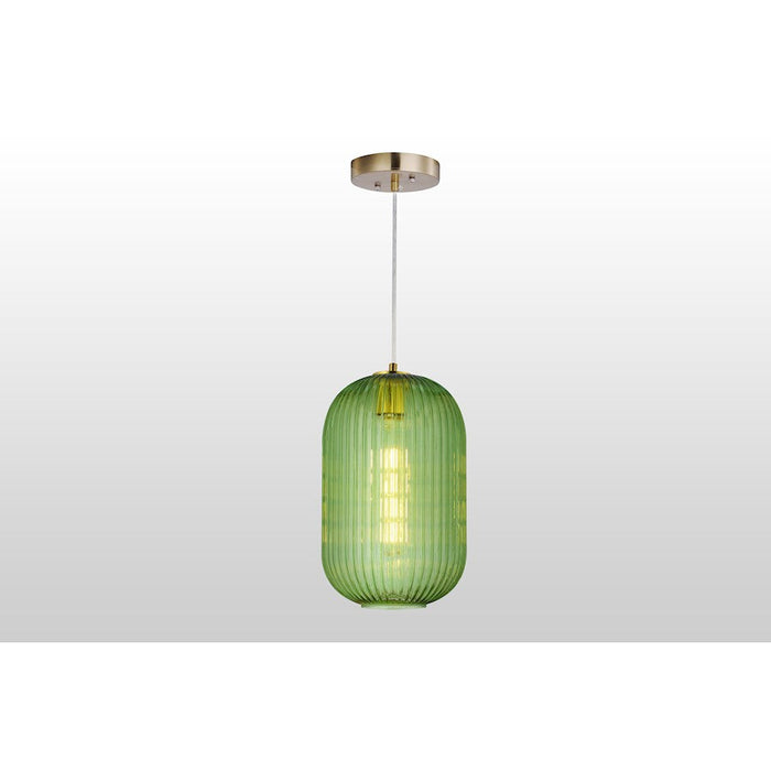 Carro Circulus Ribbed Glass Pendant