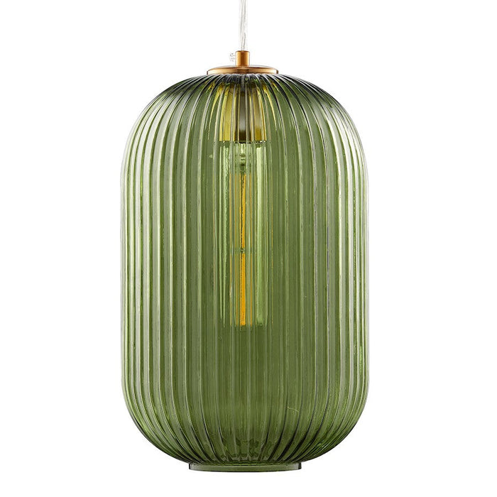 Carro Circulus Ribbed Glass Pendant