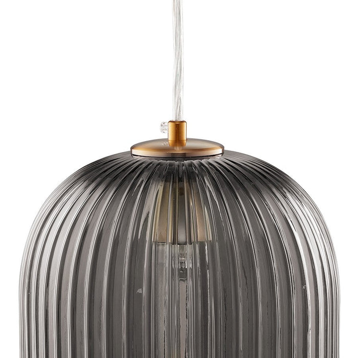 Carro Circulus Ribbed Glass Pendant