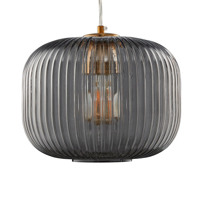 Carro Circulus Big Ribbed Glass Pendant