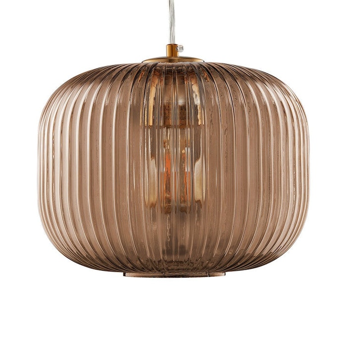 Carro Circulus Big Ribbed Glass Pendant