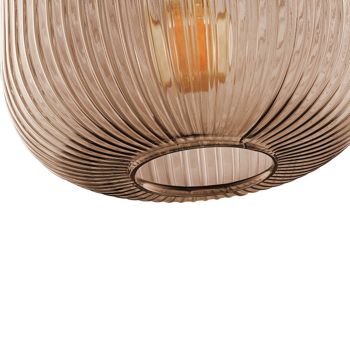 Carro Circulus Big Ribbed Glass Pendant