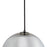 Carro Chelos Big Sphere Glass Pendant, Chrome Gray