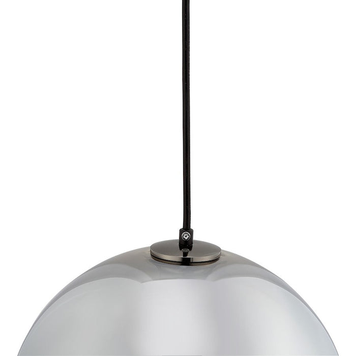 Carro Chelos Big Sphere Glass Pendant, Chrome Gray