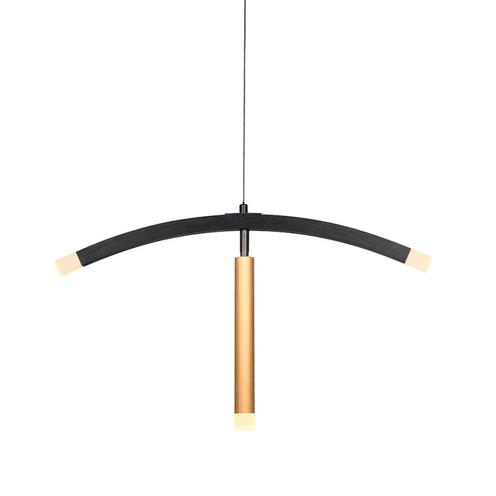 Carro Eden Hanging LED Pendant, Brushed Gold/Brushed Gold