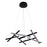 Carro Kensie Linear Hanging LED Pendant, Matte Black/Matte Black