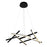 Carro Kensie Linear Hanging LED Pendant, Matte Black/Matte Black