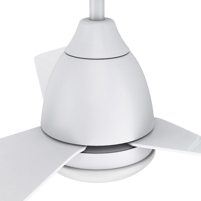 Carro Roque 44" Ceiling Fan/Remote/Light Kit, White/White