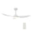 Carro Daffodil Smart Ceiling Fan/Remote/Light Kit, White/White