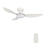 Carro Upton 45" Ceiling Fan/Remote/Light Kit, White/White