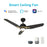 Carro Tracer 52" Ceiling Fan/Remote/Light Kit, Black - VS523J3-L11-B2-1G