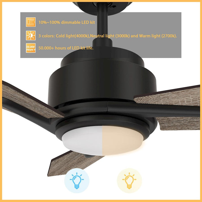 Carro Tracer 52" Ceiling Fan/Remote/Light Kit