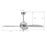 Carro Coren Ceiling Fan/Remote/Light Kit, Silver/Silver