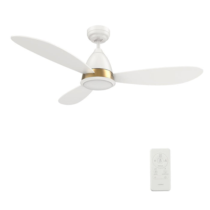 Carro York 52" Ceiling Fan/Remote/Light Kit/Downrod