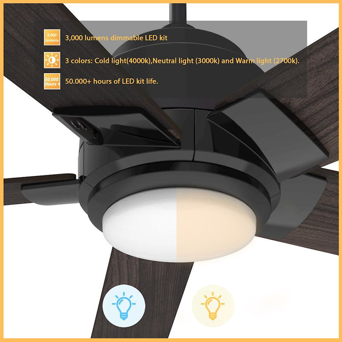 Carro Ascender 52" Wifi Smart Ceiling Fan/Remote/Light Kit