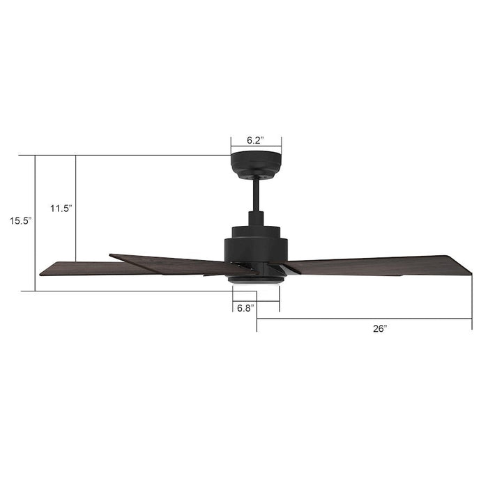 Carro Ascender 52" Wifi Smart Ceiling Fan/Remote/Light Kit