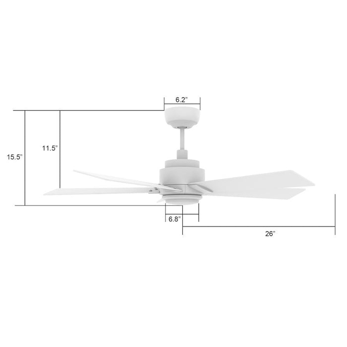 Carro Ascender 52" Wifi Smart Ceiling Fan/Remote/Light Kit