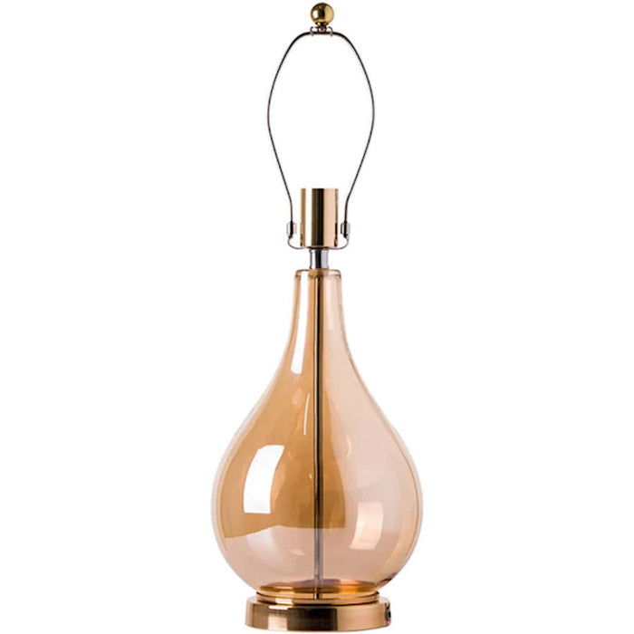 Carro Mawar 1 Light 25" Table Lamp/Single, Gold/Beige