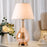 Carro Mawar 1 Light 25" Table Lamp/Single, Gold/Beige