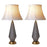 Carro Diamant Big 1 Light 27" Table Lamp, Set of 2, Grey/White - VT-G27012A1