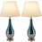 Carro Lola 1 Light 28" Table Lamp, Set of 2, Blue Chrome/Beige - VT-G28012A1