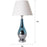 Carro Lola 1 Light 28" Table Lamp, Blue Chrome/Beige