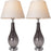 Carro Lola 1 Light 28" Table Lamp, Set of 2, Smoke Grey/Beige - VT-G28012A3