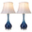 Carro Melati 1 Light 28" Table Lamp/Foldable, Set of 2, Blue/WH - VT-G28052A1S