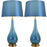 Carro Lola Big 1 Light 30" Table Lamp, Set of 2, Blue/Blue - VT-G30012A1