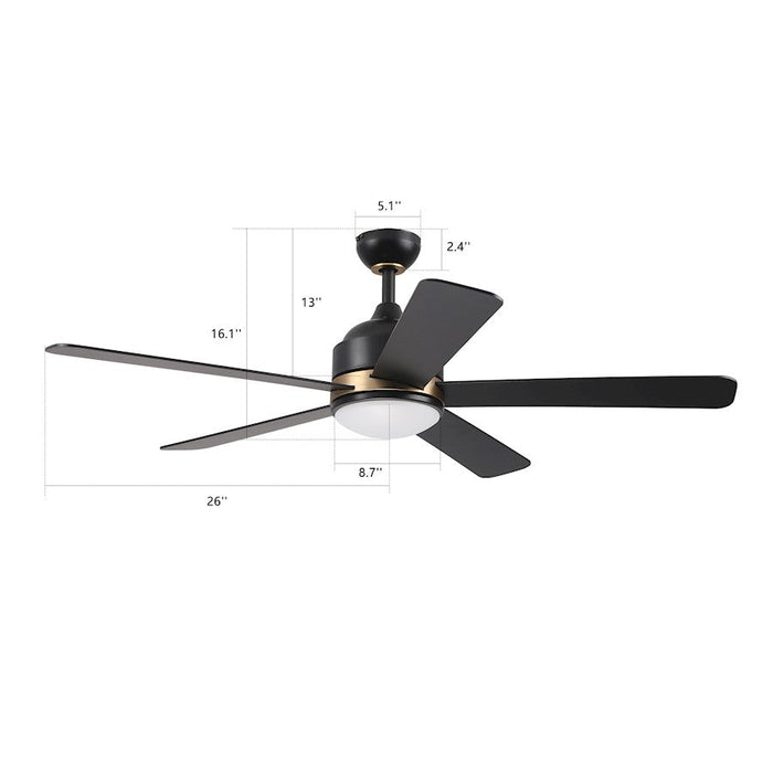 Carro Simoy 52" Ceiling Fan/LED Light Kit