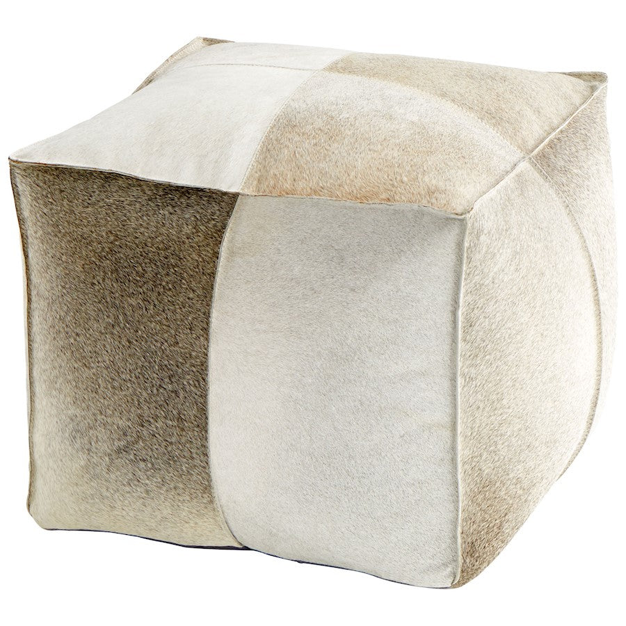 Cyan Design Brixton Pouf, Grey - 10129