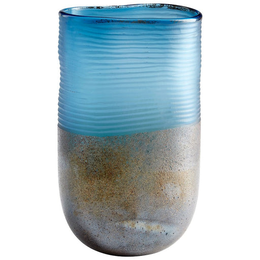 Cyan Design Large Europa Vase, Blue/Iron Glaze - 10345