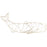 Cyan Design Humpback Wall Art, Gold - 10388