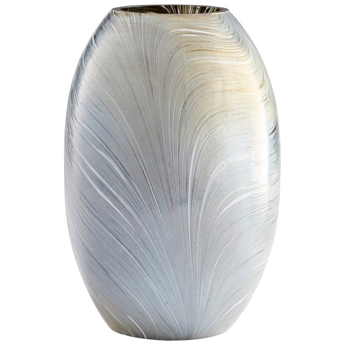 Cyan Design Fiorello 10" Vase, Damascus Grey - 10448